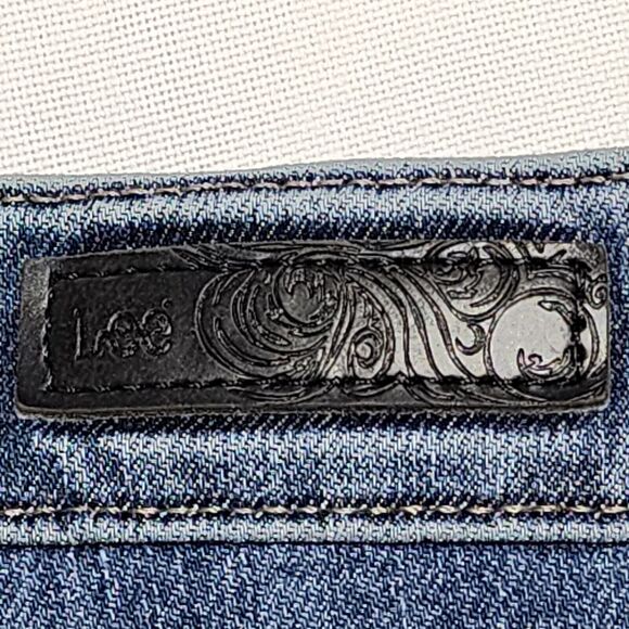 Lee Womens Relaxed Fit At The Waist Jeans Straight Leg Blue Denim Size 8 Mexico - Picture 7 of 10